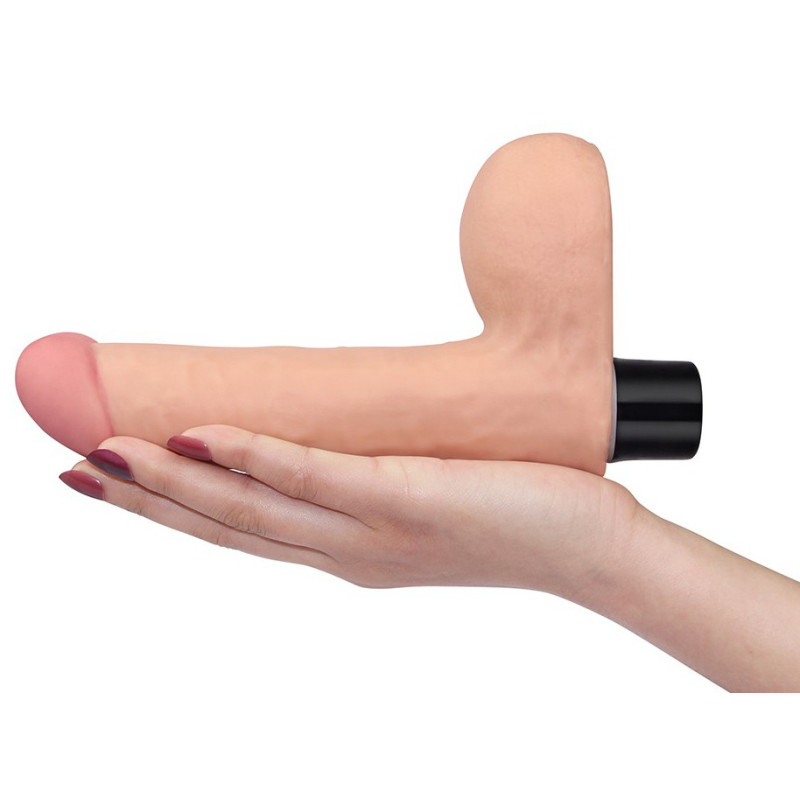 LoveToy Gode vibrant avec bourses Real Soft 14 x 4cm